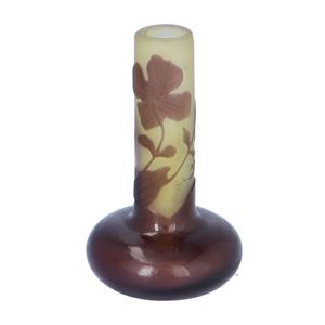 Small Galle Cameo Glass Vase