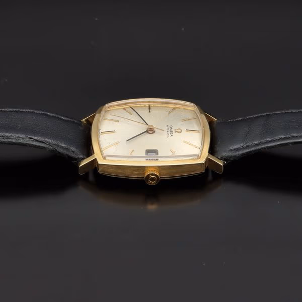 Retro 18ct Gold Omega Automatic Watch