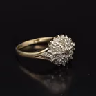 9k Gold Diamond Cluster Ring