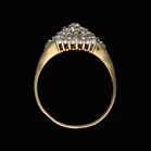 9k Gold Diamond Cluster Ring