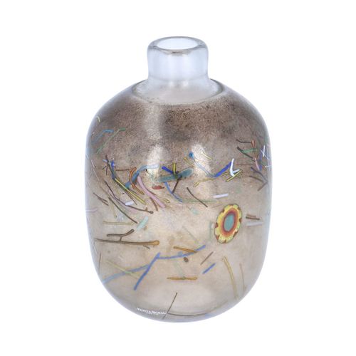 Vintage Kosta Boda Swedish Art Glass Iridescent Tornado Vase image-1