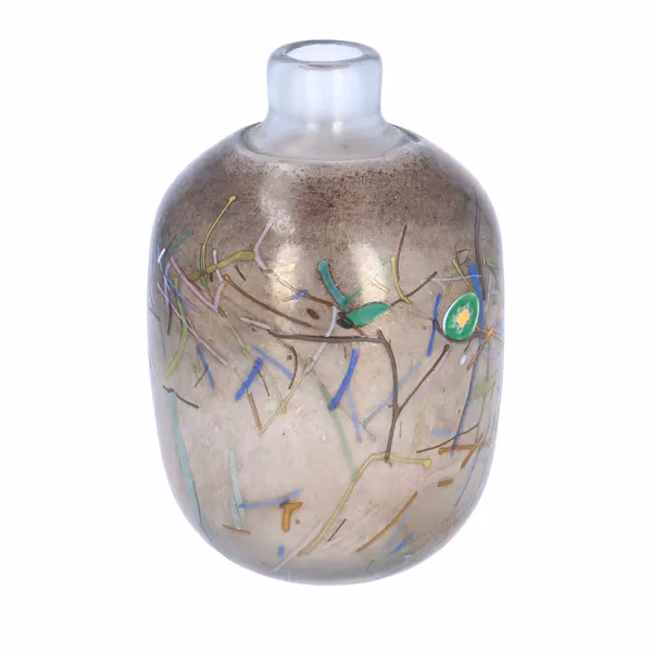 Vintage Kosta Boda Swedish Art Glass Iridescent Tornado Vase