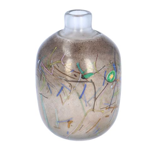 Vintage Kosta Boda Swedish Art Glass Iridescent Tornado Vase image-2