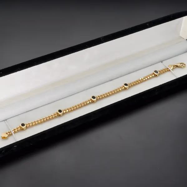 14ct Gold Sapphire Bracelet