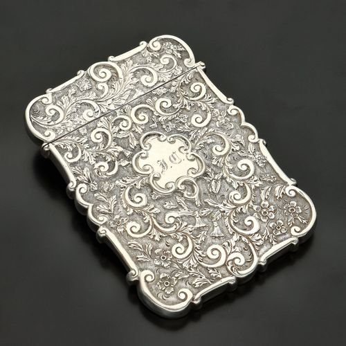 Victorian Silver Castle Top Card Case image-4