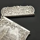 Victorian Silver Castle Top Card Case