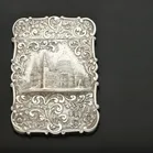 Victorian Silver Castle Top Card Case