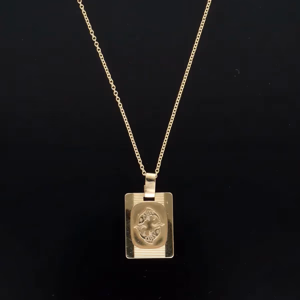 9ct Gold Pisces Pendant