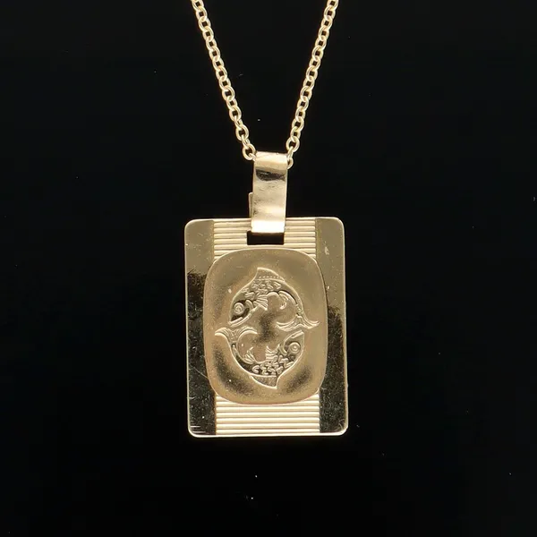 9ct Gold Pisces Pendant