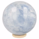 Blauwe calciet bol 9cm - 360° presentation