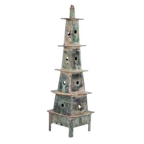 Song Dynasty Bronze Model of a Watchtower image-4