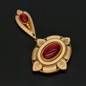 Victorian Garnet Pendant or Brooch