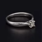 Platinum Princess Cut Diamond Ring