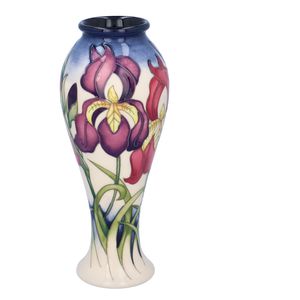 Moorcroft Silver Salute Vase