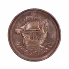 Newlyn Galleon Copper Wall Plaque