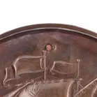 Newlyn Galleon Copper Wall Plaque