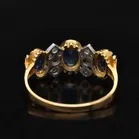 Victorian 9ct Gold Sapphire and Diamond Ring