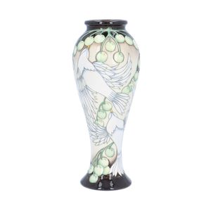 Moorcroft Dove of Peace Trial Vase