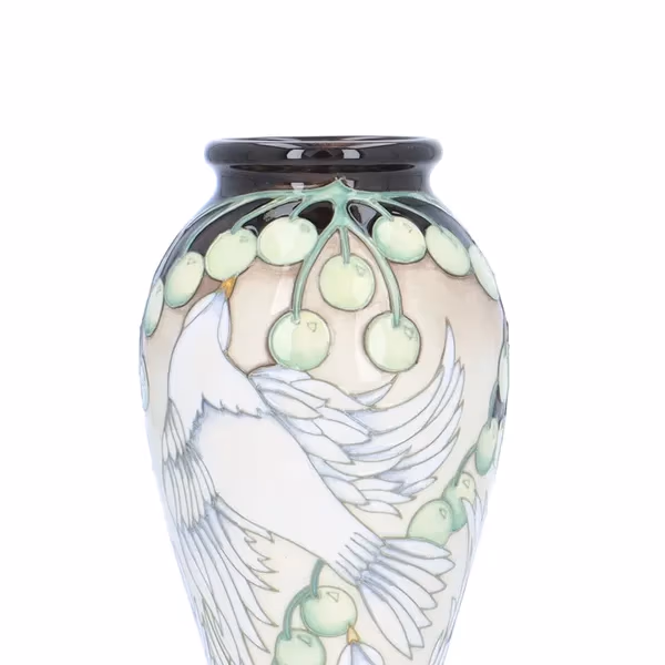 Moorcroft Dove of Peace Trial Vase