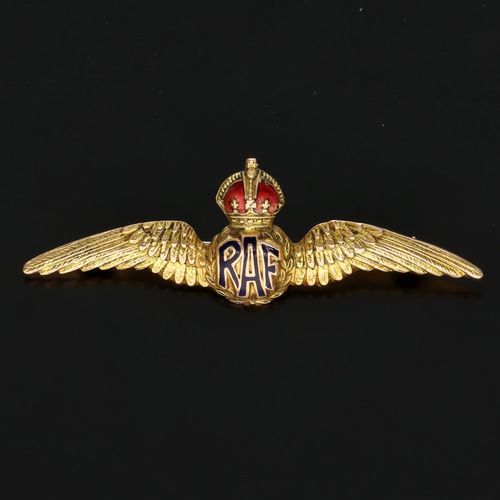 Early 20th Century 9ct Gold RAF Sweetheart Brooch image-2
