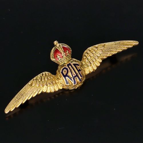 Early 20th Century 9ct Gold RAF Sweetheart Brooch image-1