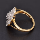 9ct Yellow Gold Diamond Whirlpool Design Ring