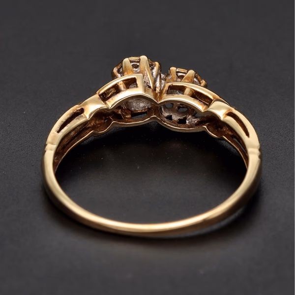 Retro Gold Diamond Ring