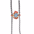 14ct Yellow Gold & Oxidised Silver Sculpture Necklace