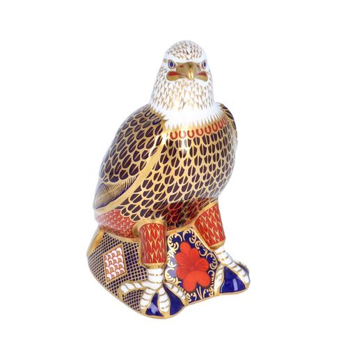 Boxed Royal Crown Derby Bald Eagle Paperweight image-3