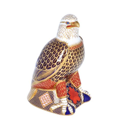 Boxed Royal Crown Derby Bald Eagle Paperweight image-2