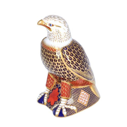 Boxed Royal Crown Derby Bald Eagle Paperweight image-4