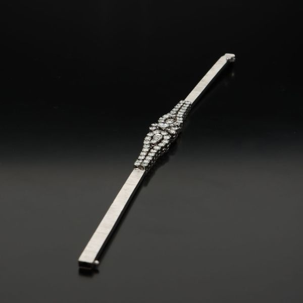 Mid 20th Century French 18ct Gold Diamond Bracelet