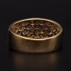 9ct Gold Lattice Diamond Ring