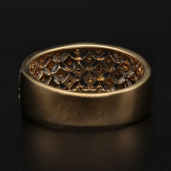9ct Gold Lattice Diamond Ring