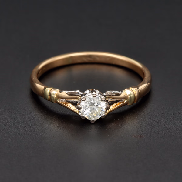 18ct Gold Diamond Solitaire Ring
