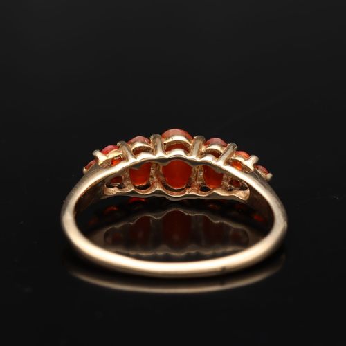 9ct Gold Fire Opal Ring image-5