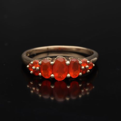 9ct Gold Fire Opal Ring image-2