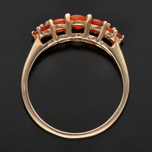 9ct Gold Fire Opal Ring image-6