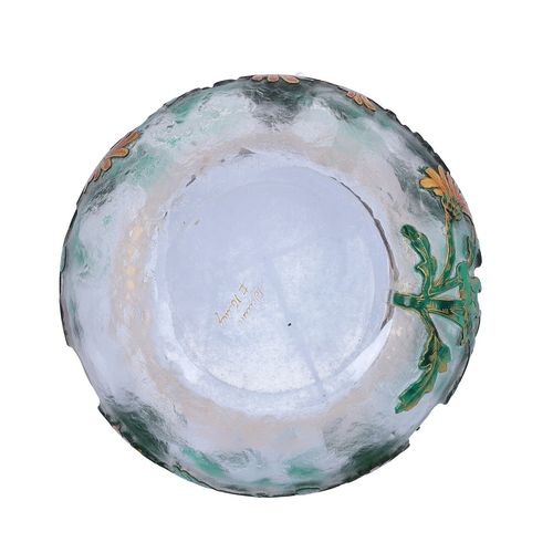 Art Nouveau Galle Glass and Silver Lidded Pot image-6