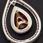 18ct White Gold Boodles Ruby and Daimond 'Palace' Drop Earrings