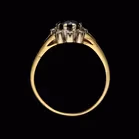 18ct Gold Sapphire and Diamond Ring. London 1975