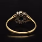 18ct Gold Sapphire and Diamond Ring. London 1975