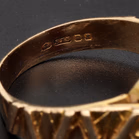 Vintage 9ct Yellow Gold Garnet Cluster Ring By Slade & Kempton