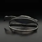 Rare Edwardian Silver Goose Menu Holder