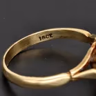 18ct Yellow Gold Sapphire & Diamond Cluster Ring