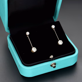 Antique Early 20th Century Diamond Drop Earrings