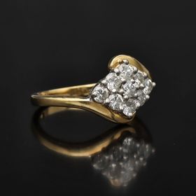 18ct Gold Diamond Cluster Ring