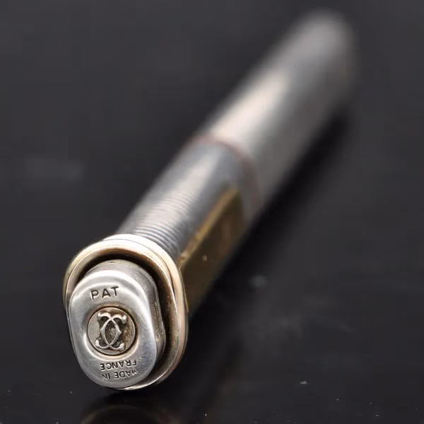 Vintage Silver Cartier Trinity Oval Fountain Pen