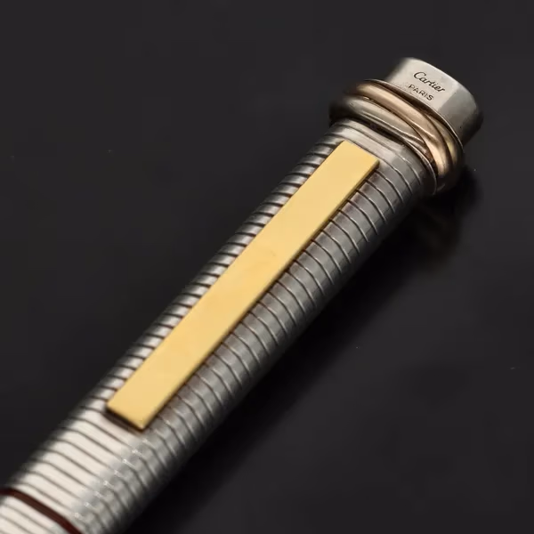 Vintage Silver Cartier Trinity Oval Fountain Pen