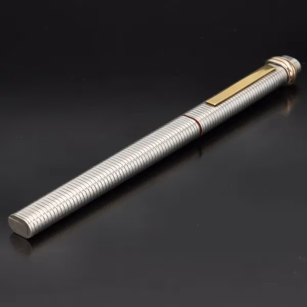 Vintage Silver Cartier Trinity Oval Fountain Pen